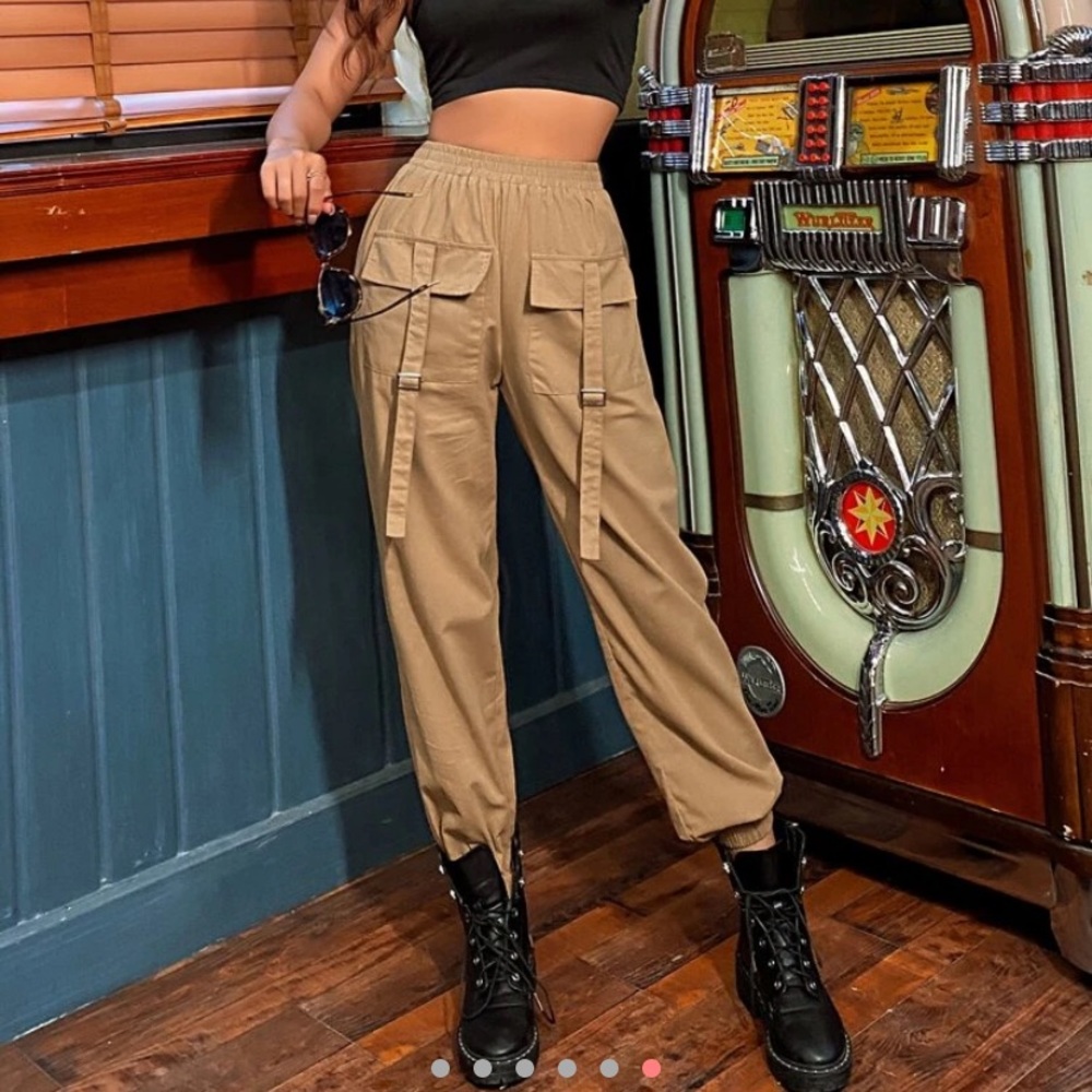 Olive green cargo pants